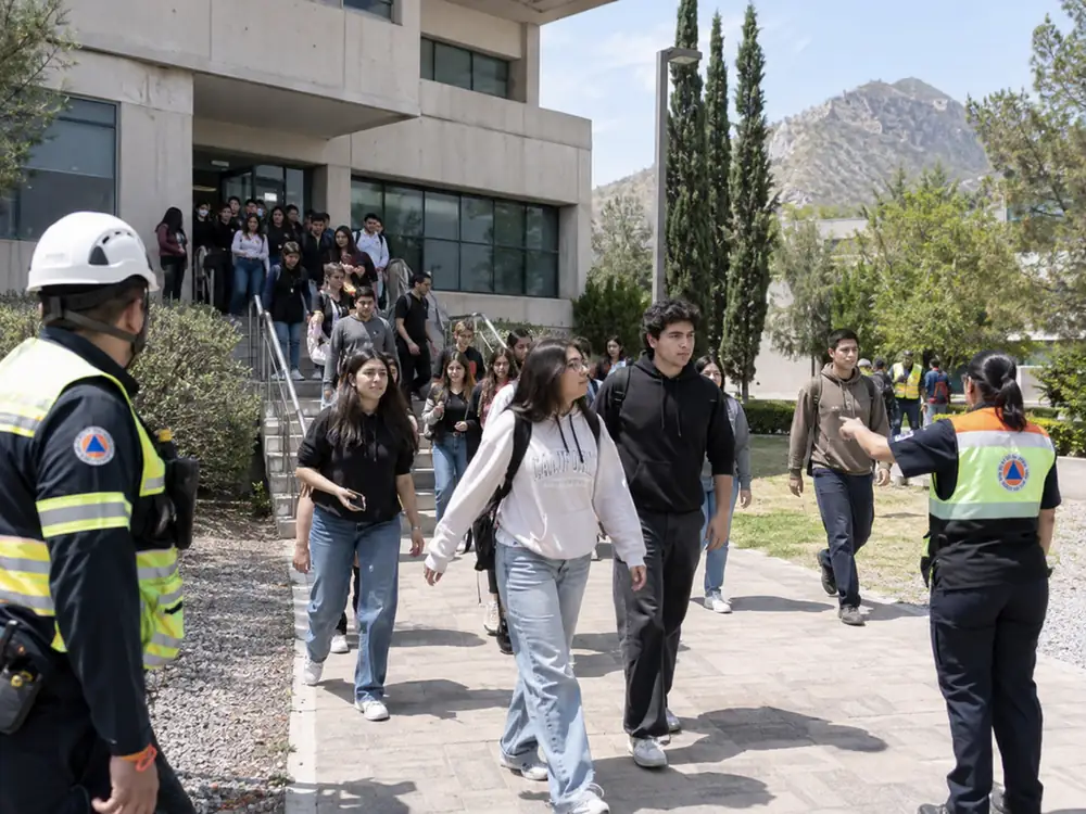 Simulacro de evacuación en el Tec de Saltillo