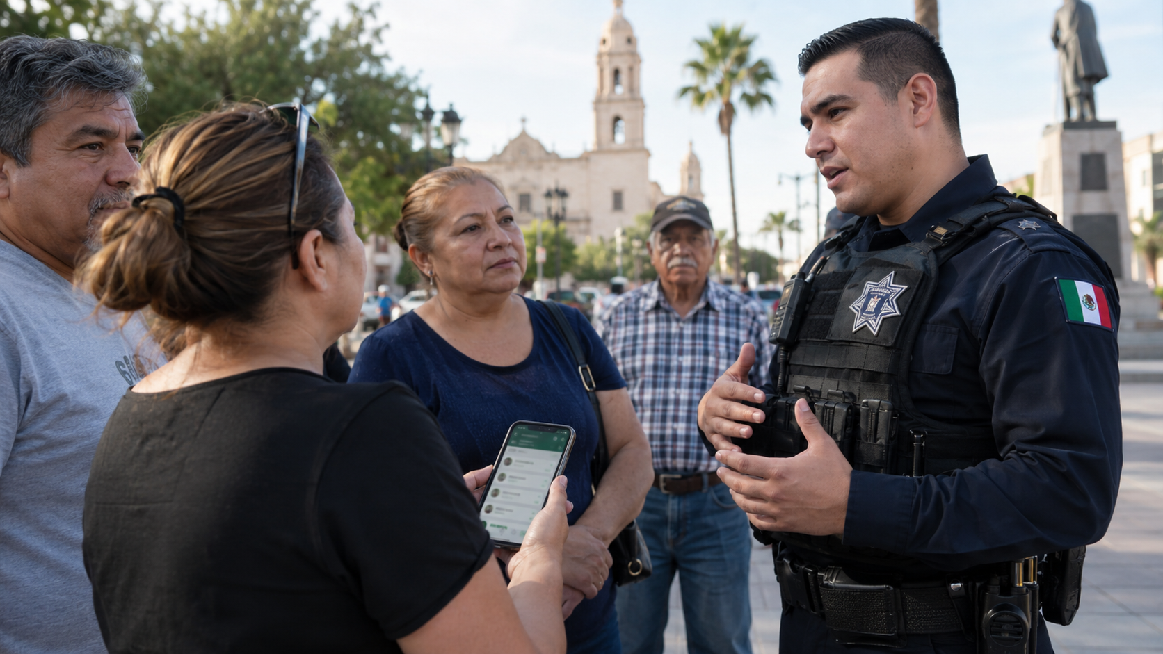 Policía conversa con ciudadanos sobre comunicación vecinal y seguridad